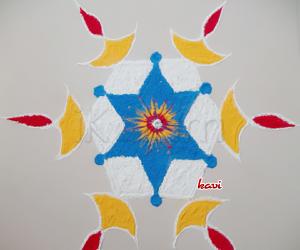 Multi diyas kolam 