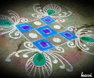 Simple rangoli design