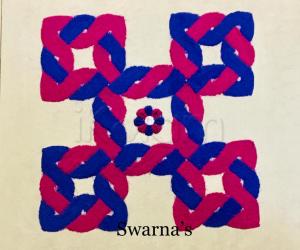 Celtic knot rangoli 