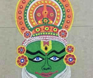 Onam special Kathakali face