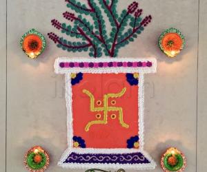 Tulasi vivah special rangoli 