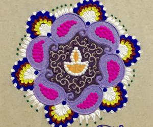 Technique rangoli 