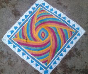 margali 6thday rangoli