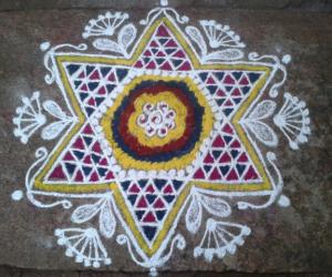 margali 16th day kolam