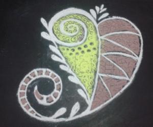 Leaf rangoli