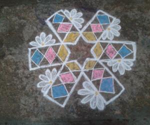 free hand rangoli 