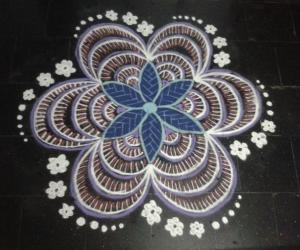 flower kolam