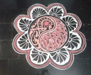 freehand rangoli