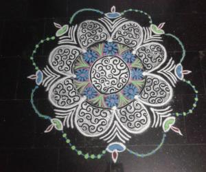 Thiru karthigai kolam 1