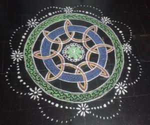 free hand rangoli