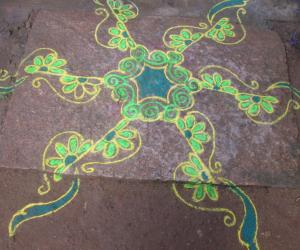 freehand rangoli