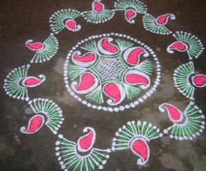 karthigai rangoli