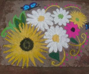 flower rangoli