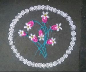 Simple and easy rangoli