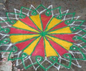 Rangoli: Diwali cracker