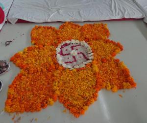 freehand diwali Rangoli