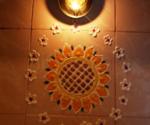 Sunflower kolam