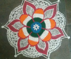 Republic day rangoli 