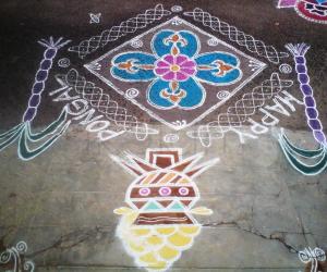 MY PONGAL KOLAM FOR THIS YEAR 2013