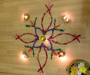 Diwali kolam 2014