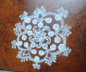 Rangoli: star rangoli