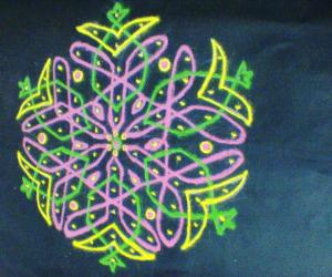 Rangoli: pulli kolam