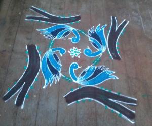 Birds rangoli