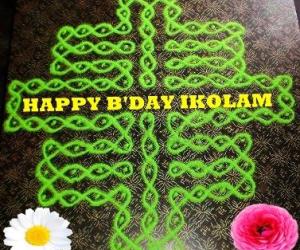 HAPPY BIRTHDAY KOLAM