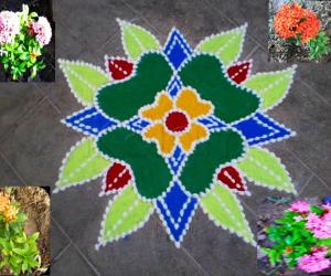 Earth day rangoli