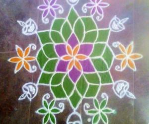 Rangoli: Free hand rangoli