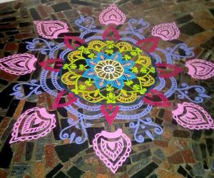 Rangoli: Happy birthday spl kolam