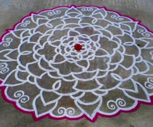 Special day rangoli