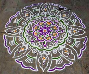 mardi gras rangoli-3