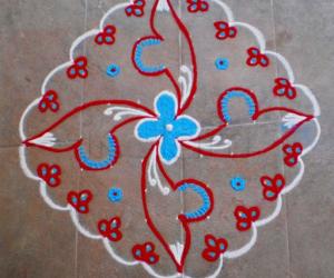 Rangoli: Dotted kolam