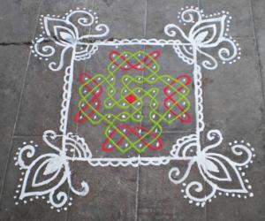 Rangoli: Dotted kolam