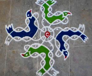 Dotted kolam