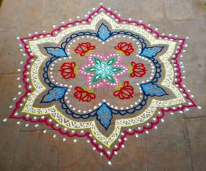 freehand rangoli