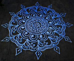 Freehand rangoli