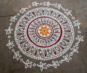 Rangoli: friday kavi kolam