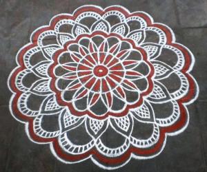 Aadi 1st Sevvai spl kolam