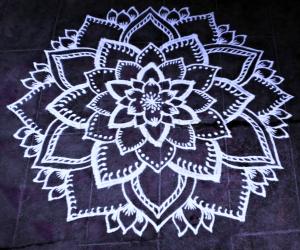 Freehand rangoli