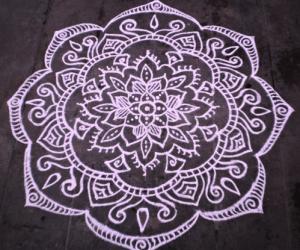 Freehand rangoli