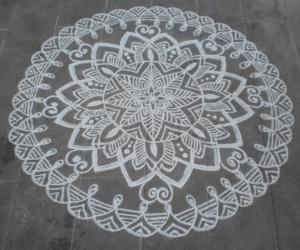 Freehand rangoli