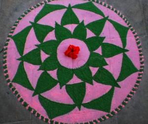 Purattaasi 4th saturday kolam