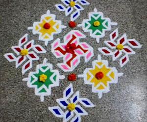 Rangoli: Happy birthday spl kolam