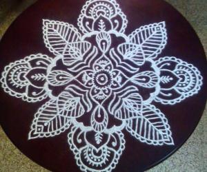 Rangoli: Happy birthday kolam