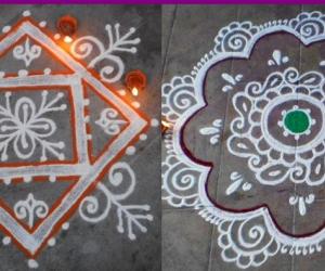 Karthigai evening kolam