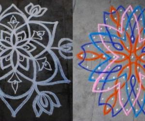 Twin dotted kolams