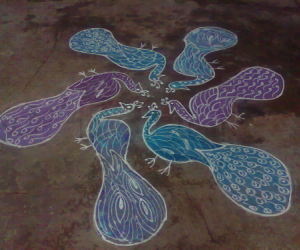 Rangoli: Peacock