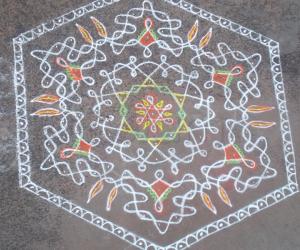 Rangoli: New year kolam